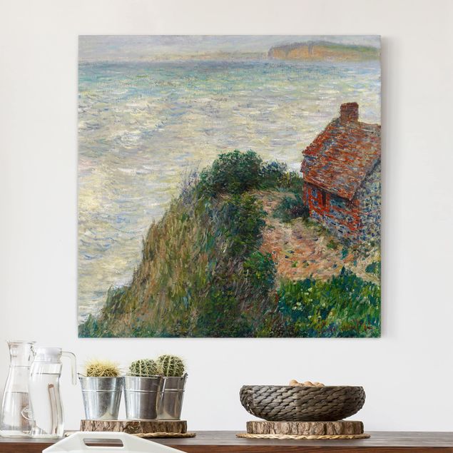 Quadri con pietre Claude Monet - Casa di pescatori a Petit Ailly