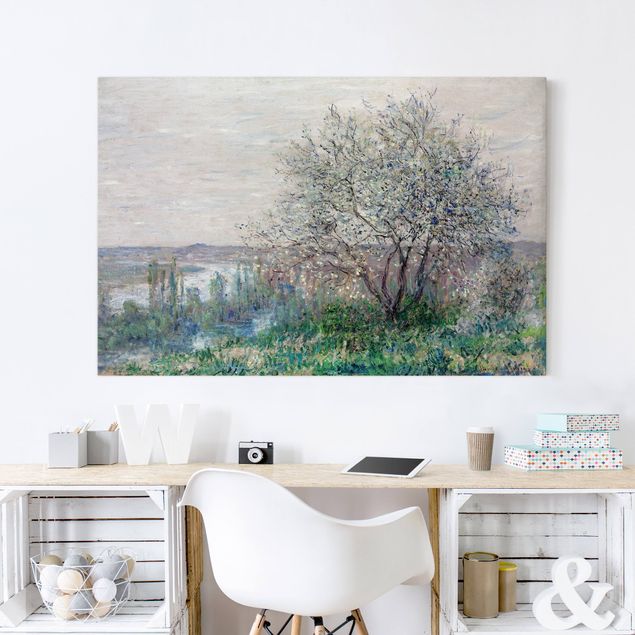 Tele con paesaggi Claude Monet - Primavera a Vétheuil