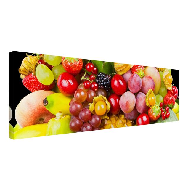 Stampa su tela - Colourful Exotic Fruits - Panoramico