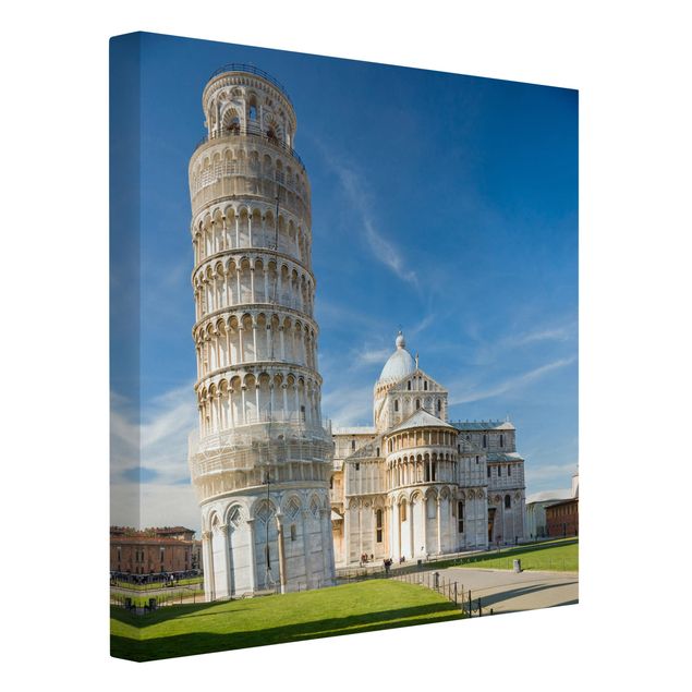 Stampa su tela La Torre Pendente di Pisa