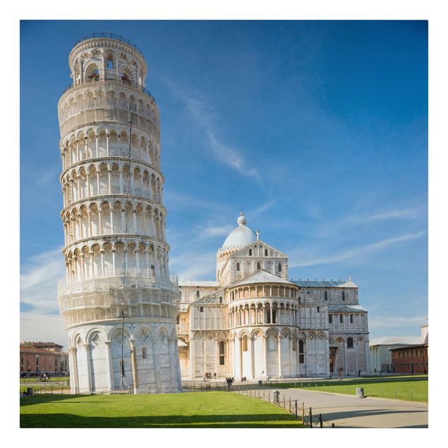 Stampa su tela - The Leaning Tower Of Pisa - Quadrato 1:1