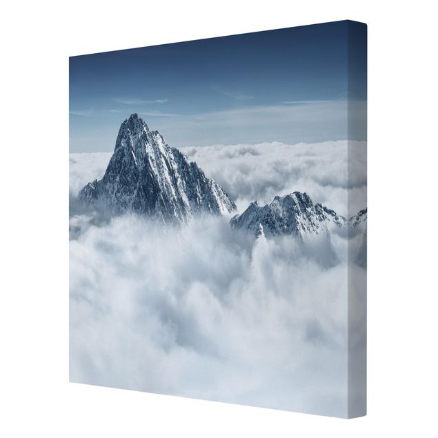 Stampa su tela - The Alps Above The Clouds - Quadrato 1:1