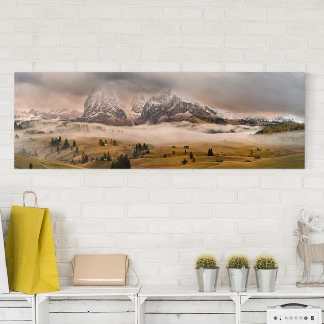 Stampe su tela paesaggio Miti delle Dolomiti