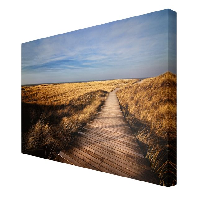 Stampa su tela - Pathway Through The Dunes At Sylt - Orizzontale 3:2