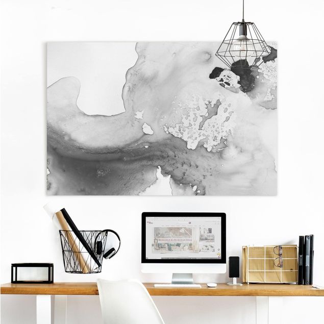 quadro astratto Nebbia e acqua II