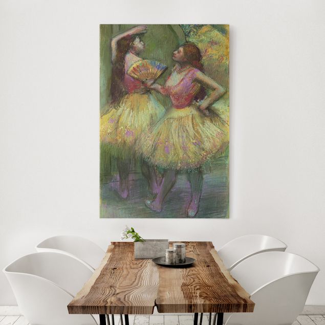 Quadri moderni per soggiorno Edgar Degas - Due ballerini prima di andare in scena