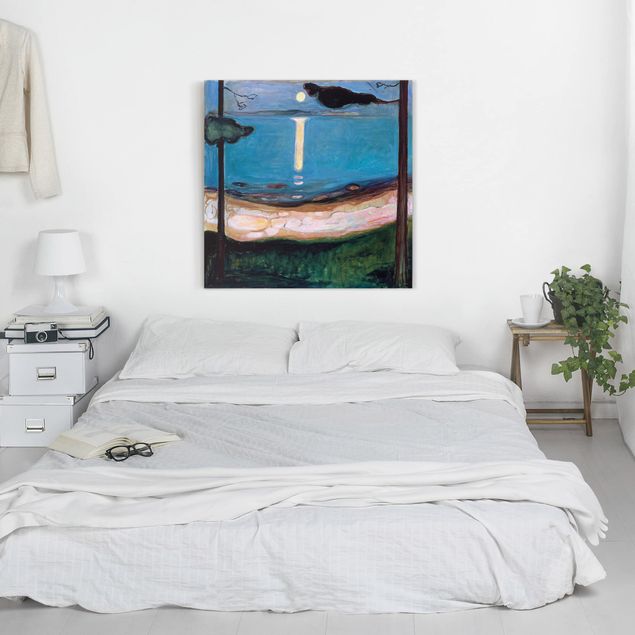 Quadri moderni per soggiorno Edvard Munch - Notte di luna