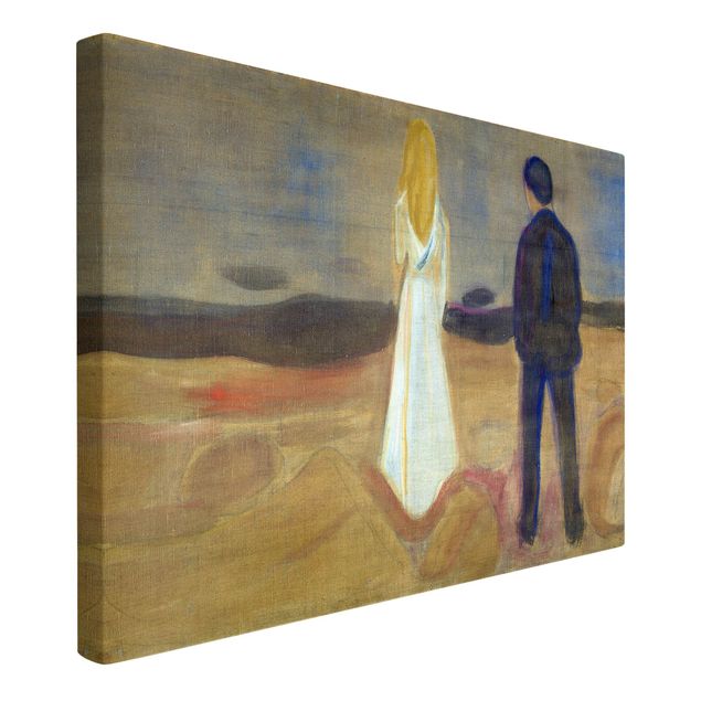Stampa su tela - Edvard Munch - Two humans. The Lonely (Reinhardt-Fries) - Orizzontale 3:2