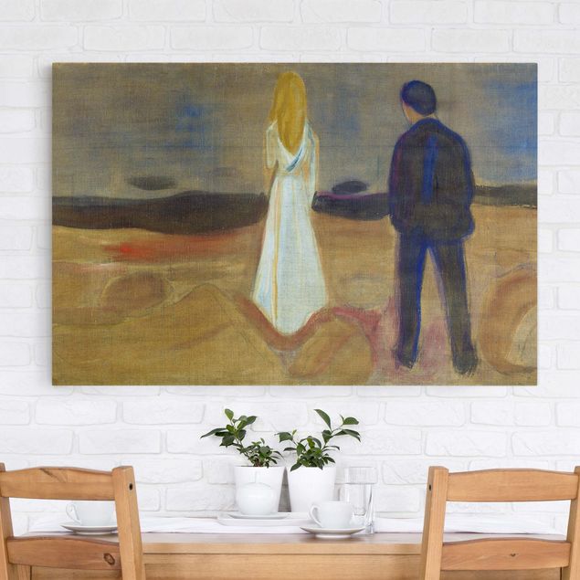 Riproduzione quadri su tela Edvard Munch - Due uomini. Il solitario (Reinhardt-Fries)