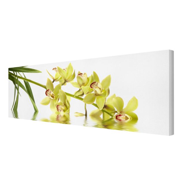 Stampa su tela - Elegant Orchid Waters - Panoramico