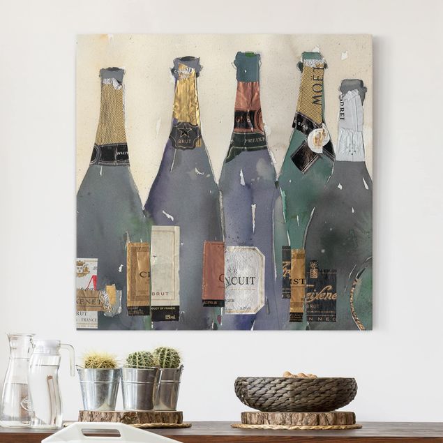 Riproduzione quadri su tela Stappato - Champagne