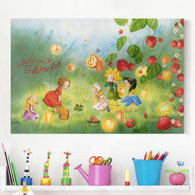 Riproduzioni su tela The Strawberry Fairy fragola - Lanterne