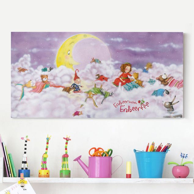 Riproduzione quadri su tela The Strawberry Fairy - Sopra le nuvole
