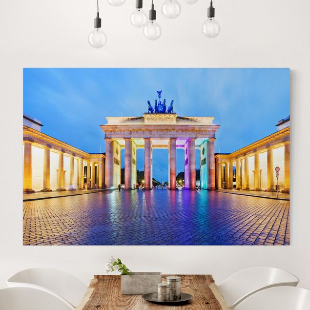 Quadri Berlino Porta di Brandeburgo illuminata