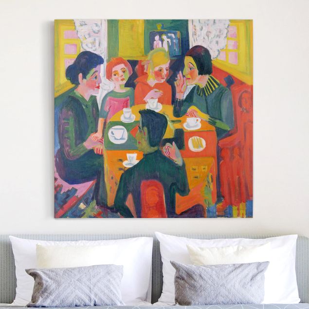 Riproduzioni su tela quadri famosi Ernst Ludwig Kirchner - Tavolino da caffè