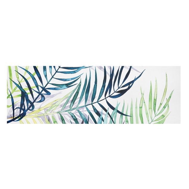 Stampa su tela - Exotic Foliage - Palm - Panoramico