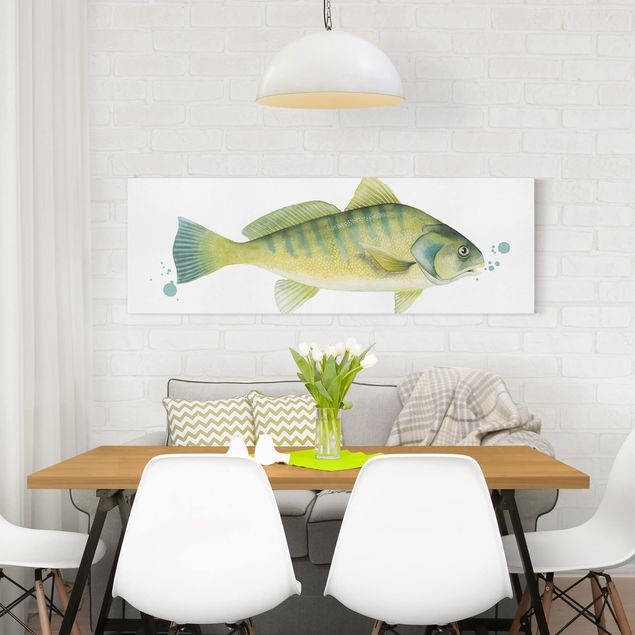 Riproduzioni su tela quadri famosi Colore Cattura - Pesce persico