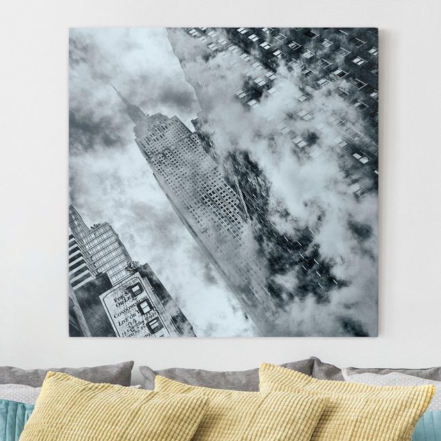 Quadro su tela New York Facciata dell'Empire State Building
