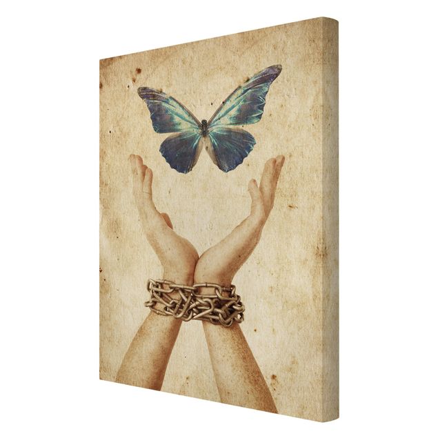 Stampa su tela Fly Butterfly! - Verticale 2:3