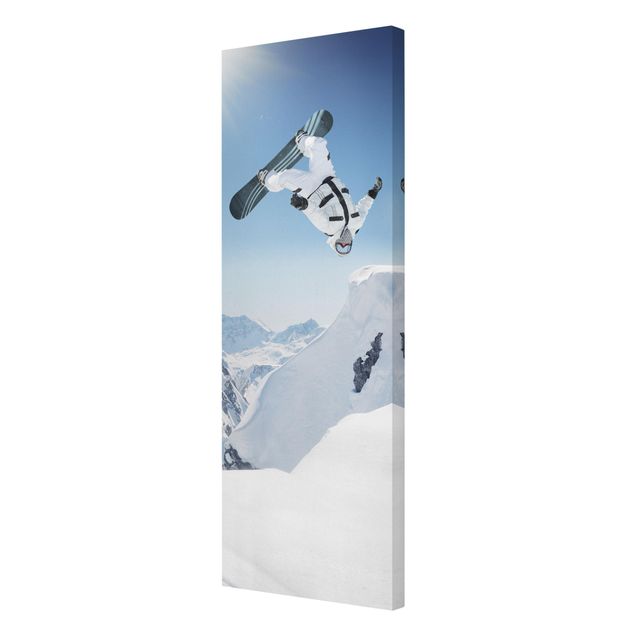 Stampa su tela - Flying Snowboarder - Pannello