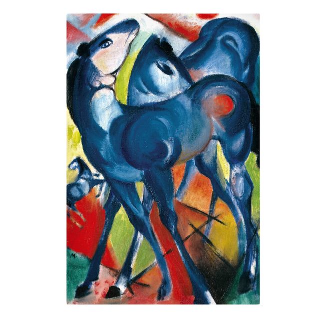 Riproduzioni su tela quadri famosi Franz Marc - I puledri blu