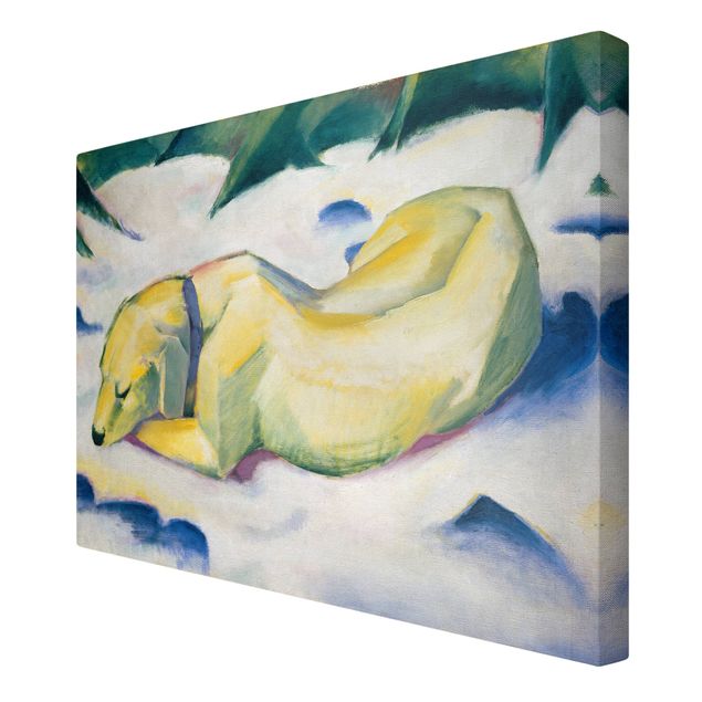 Stampa su tela - Franz Marc - Dog Lying in the Snow - Orizzontale 3:2