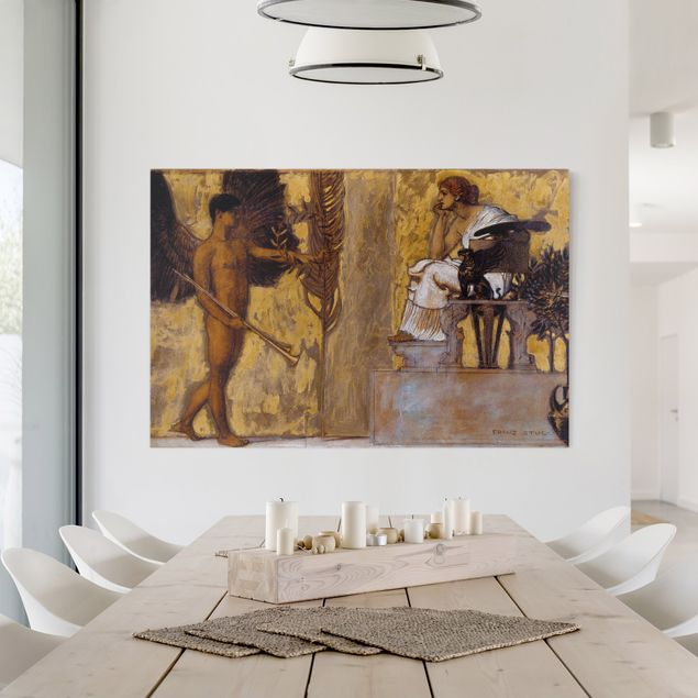Quadri moderni per soggiorno Franz von Stuck - Omaggio alla pittura