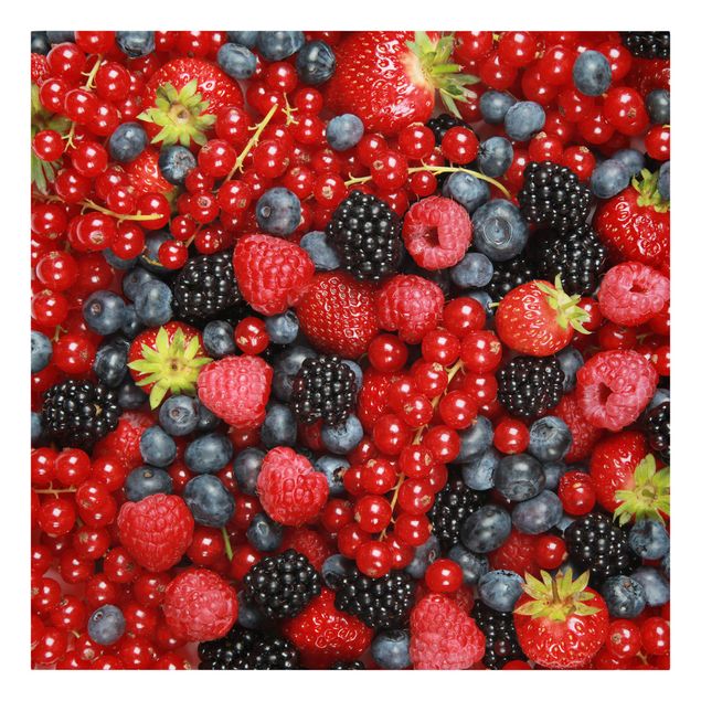 Stampa su tela - Fruity Berries - Quadrato 1:1