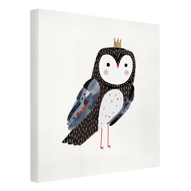 Stampa su tela - Crowned Owl Dark - Quadrato 1:1