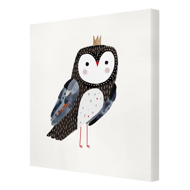 Stampa su tela - Crowned Owl Dark - Quadrato 1:1