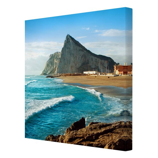 Stampa su tela - Gibraltar At Sea - Quadrato 1:1
