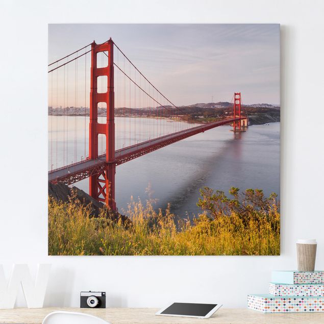 Stampe su tela città Ponte del Golden Gate a San Francisco