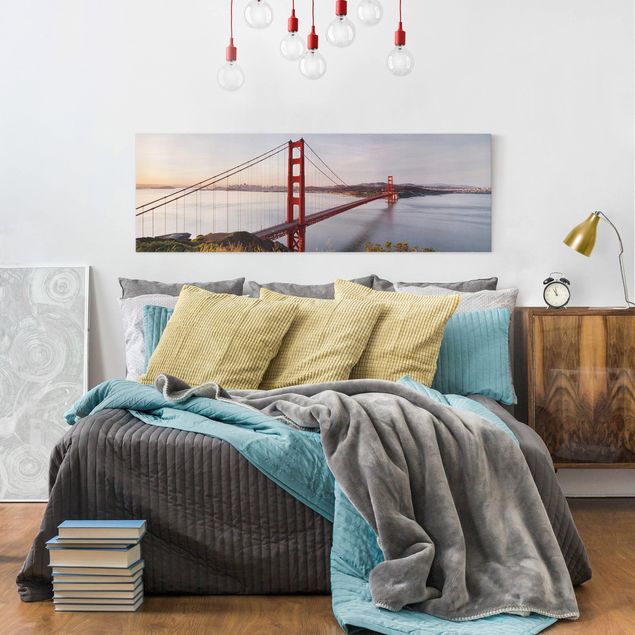 Stampa su tela Ponte del Golden Gate a San Francisco