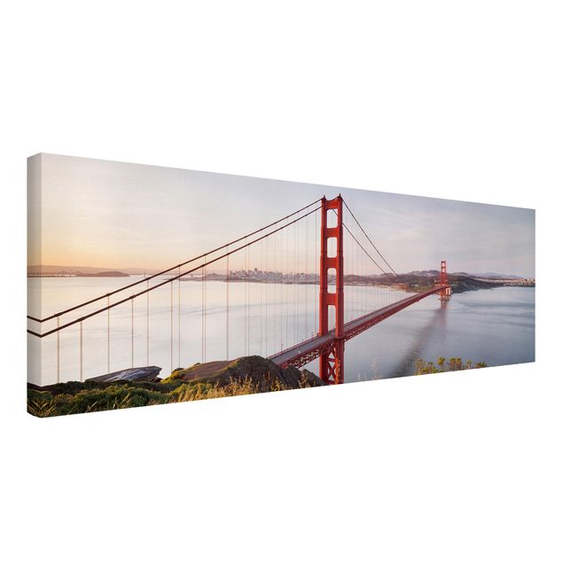 Stampa su tela - Golden Gate Bridge In San Francisco - Quadrato 1:1