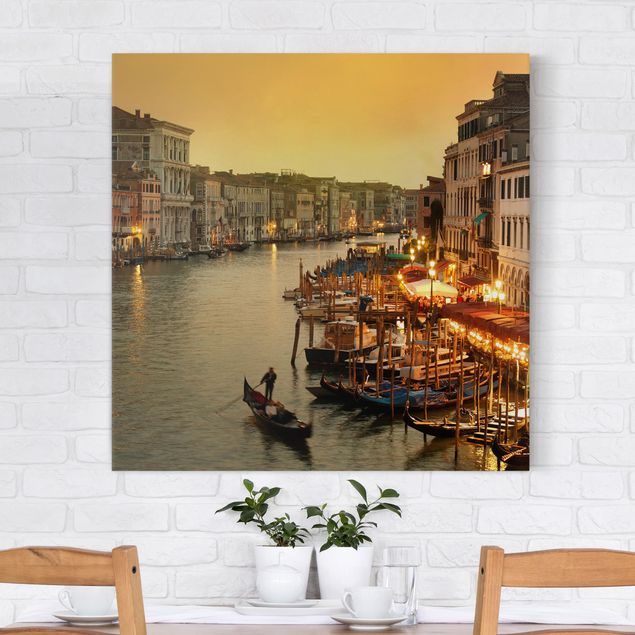Quadro tela Italia Canal Grande di Venezia