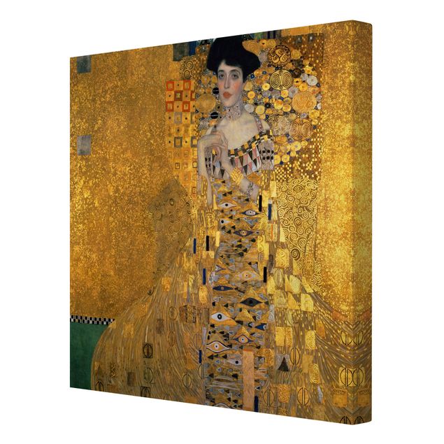 Stampa su tela - Gustav Klimt - Portrait of Adele Bloch-Bauer I - Quadrato 1:1