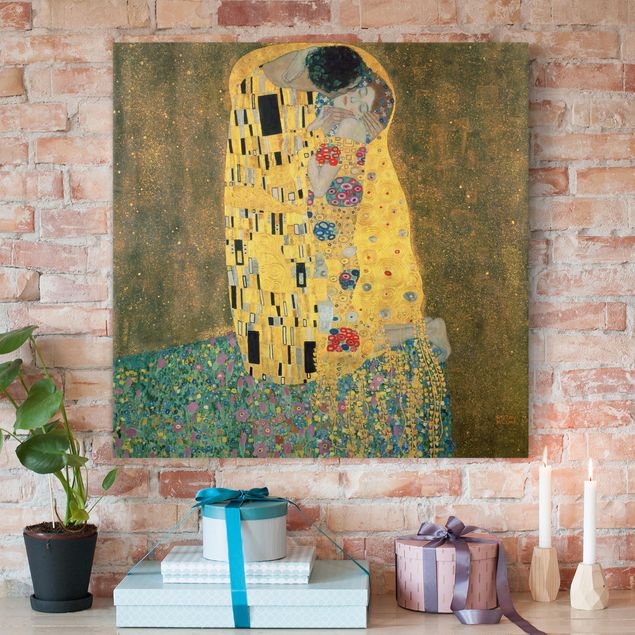 Quadri moderni per soggiorno Gustav Klimt - Il bacio