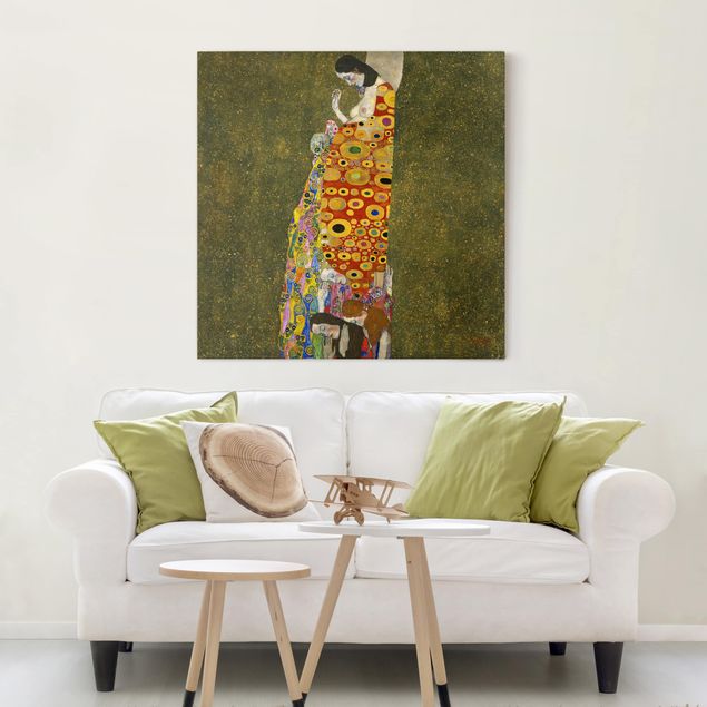 Quadri moderni per soggiorno Gustav Klimt - La speranza II