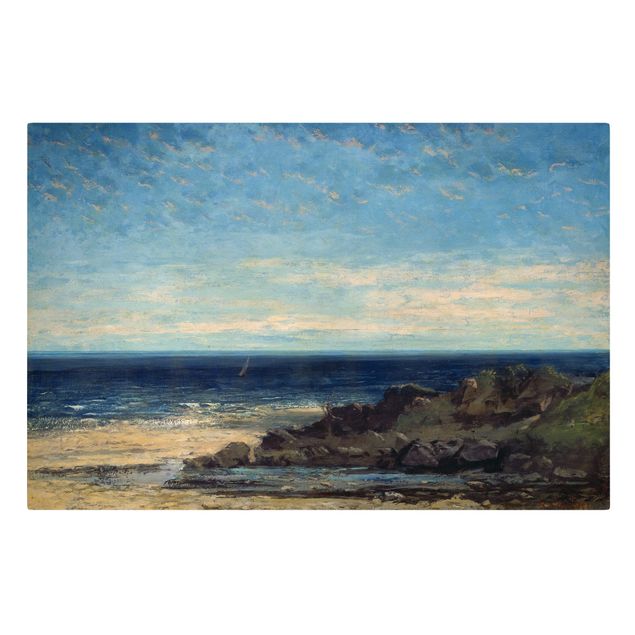 Gustave Courbet quadri Gustave Courbet - Il mare - Mare blu, cielo blu