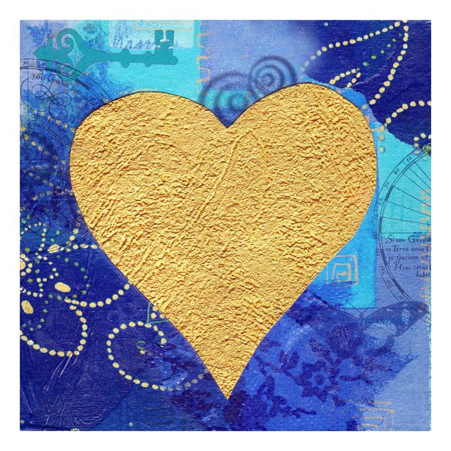Stampa su tela - Heart Of Gold - Quadrato 1:1