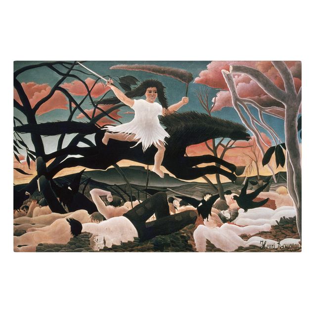 Quadri su tela Henri Rousseau - La guerra o la cavalcata della discordia