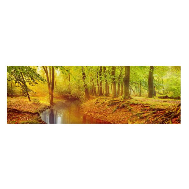 Stampa su tela - Autumn Forest - Panoramico
