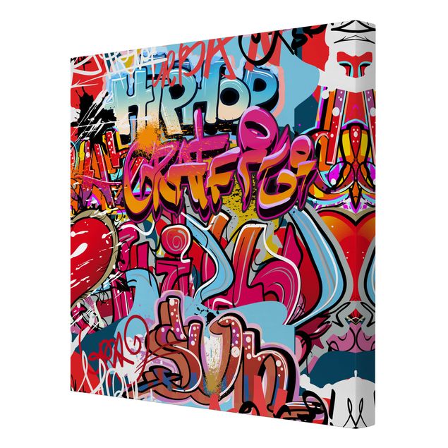 Stampa su tela - Hip Hop Graffiti - Quadrato 1:1