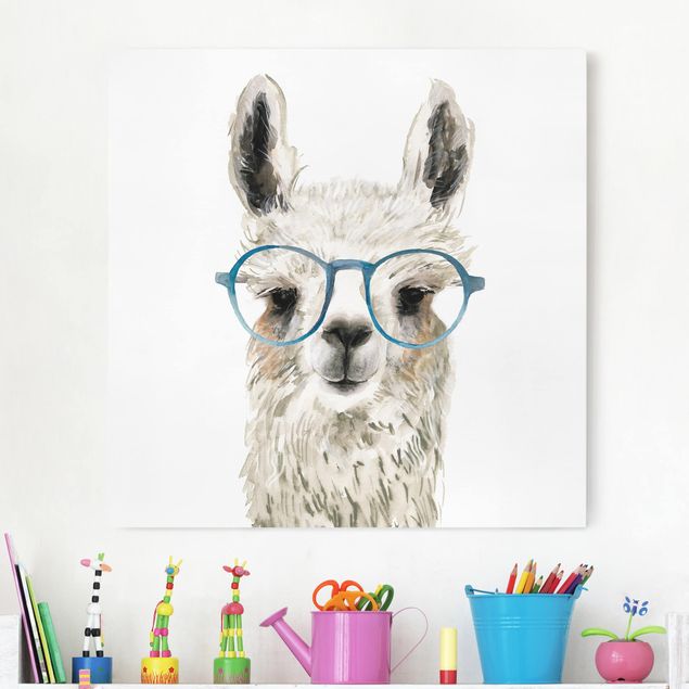 stampe animali Hip Lama con occhiali III