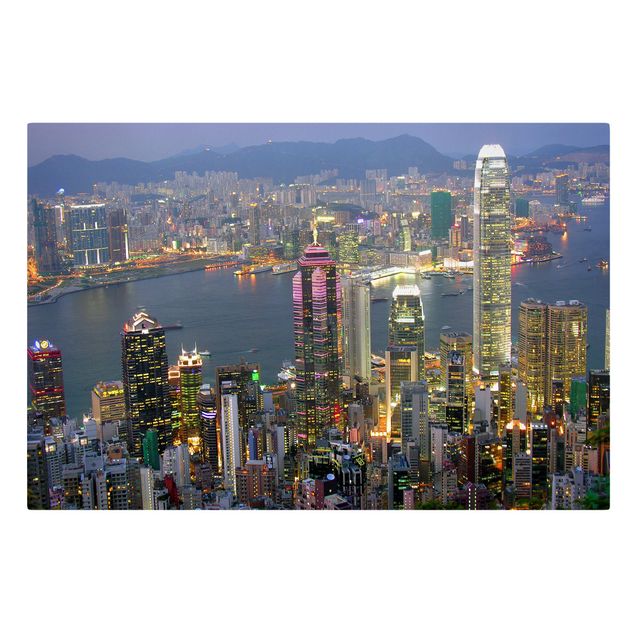 Stampa su tela - Hong Kong skyline - Orizzontale 3:2