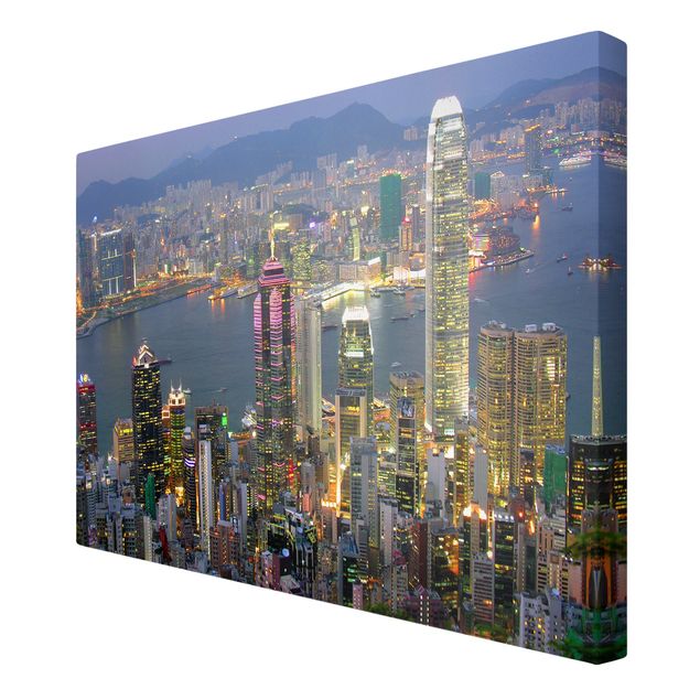 Stampa su tela - Hong Kong skyline - Orizzontale 3:2