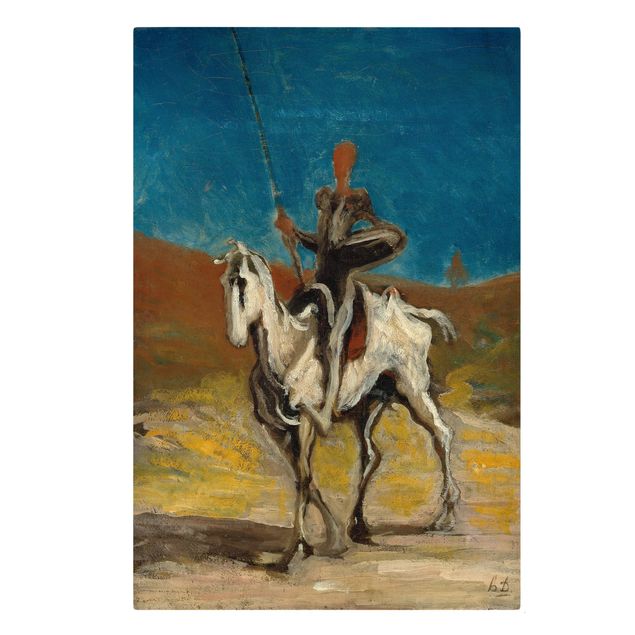 Stampa su tela Honoré Daumier - Don Chisciotte - Verticale 2:3