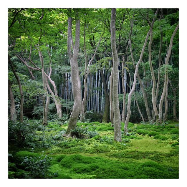 Stampa su tela - Japanese Forest - Quadrato 1:1
