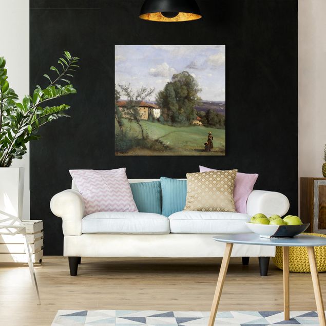 Quadri moderni per soggiorno Jean-Baptiste Camille Corot - UnaFattoria a Dardagny