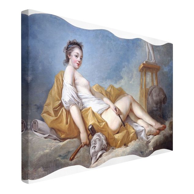Riproduzioni su tela Jean Honoré Fragonard - Personificazione della pittura